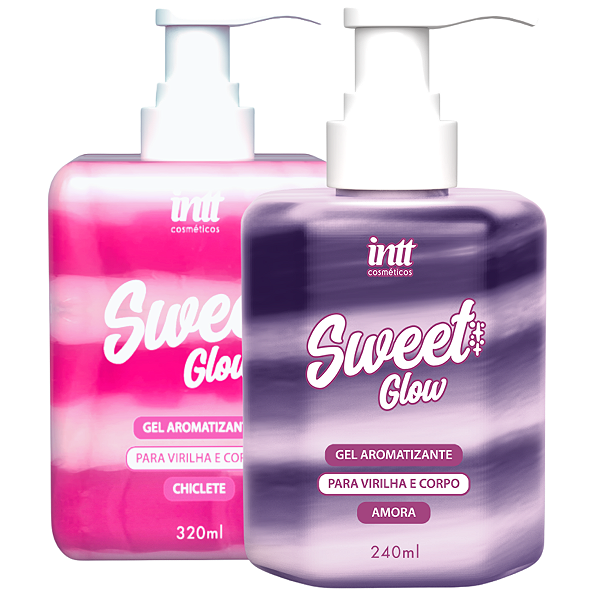 Kit Sweet Glow - Gel Hidratante Corporal Chiclete 320ml + Sweet Glow Amora 240ml