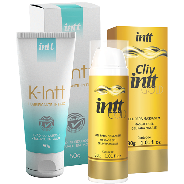 Kit Anal - Cliv Gold Gel Dessensibilizante 30g + K-Intt Lubrificante Íntimo 50g Intt