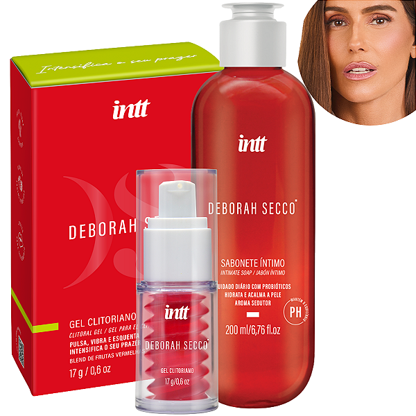 Kit Deborah Secco - Gel Clitoriano Frutas Vermelhas 17g  + Sabonete Íntimo 200ml Deborah Secco Intt