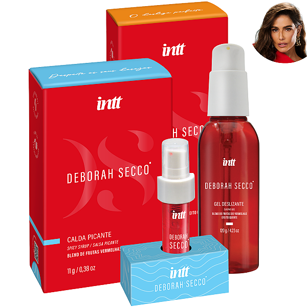 Kit Deborah Secco - Gel Deslizante 120g + Calda Beijável Quente Frutas Vermelhas Déborah Secco Intt