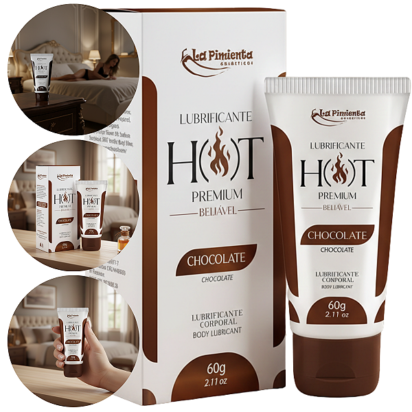Lubrificante Hot Premium La Pimienta 60g Sabor Chocolate