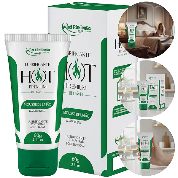 Lubrificante Hot Premium La Pimienta 60g Sabor Mousse De Limão