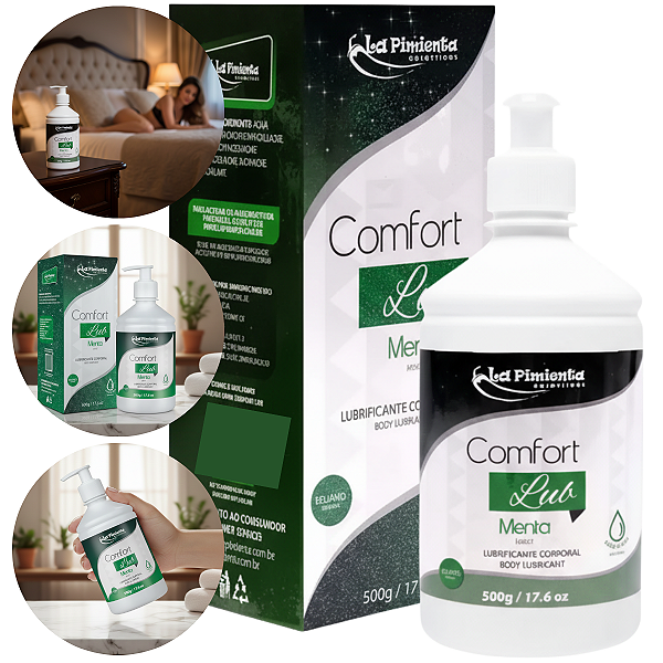 Lubrificante Comfort Lub La Pimienta 500g Sabor Menta