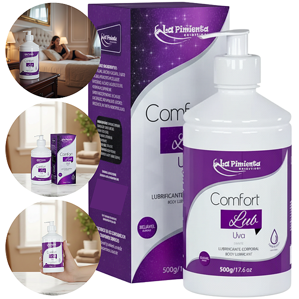 Lubrificante Comfort Lub La Pimienta 500g Sabor Uva