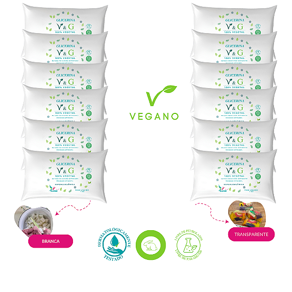 Kit 12 kg - Base Glicerina 100% Vegetal V&G