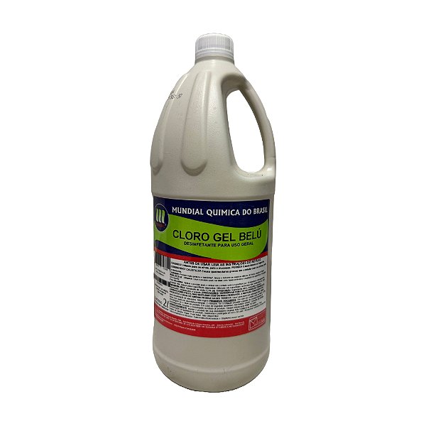 Cloro Gel Belú Detergente Clorado 2L Limpeza Pesada Mundial