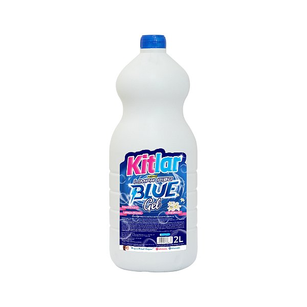 Limpa Piso Limpeza Pesada Blue Gel Concentrado 2L Kitlar