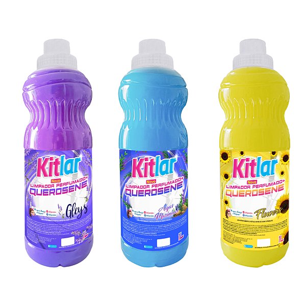 Sabão Limpador com Querosene Perfumado Diversas Fragrâncias 1L Kitlar