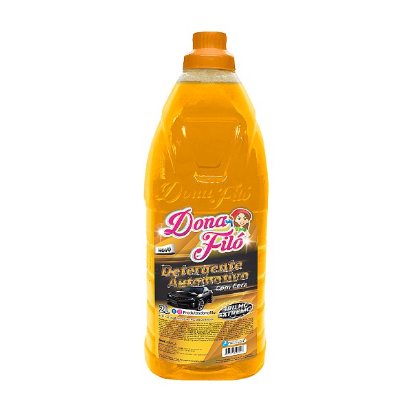 Detergente Shampoo Automotivo Com Cera 2L Limpa e da Brilho Dona Filó
