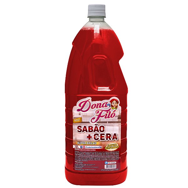 Sabão Com Cera Perfumado Limpa E Da Brilho 2l Dona Filo