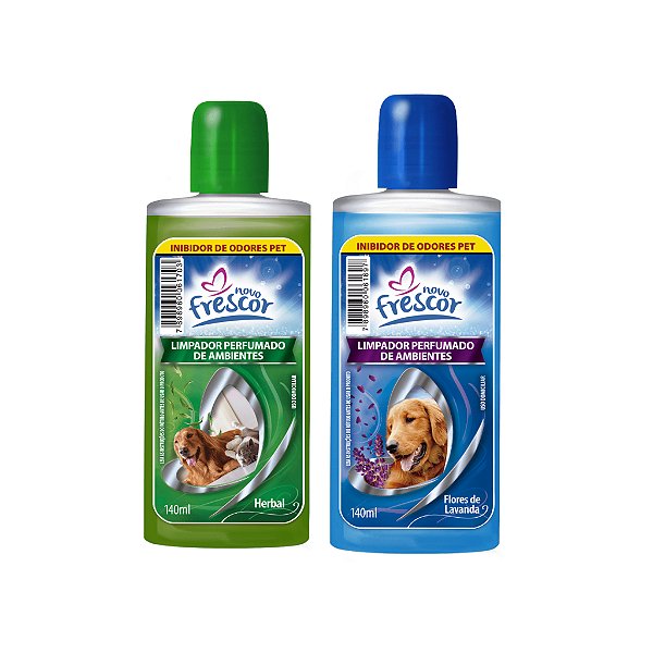 Inibidor Concentrado de Odores PET Novo Frescor 140ml Diversas Fragâncias