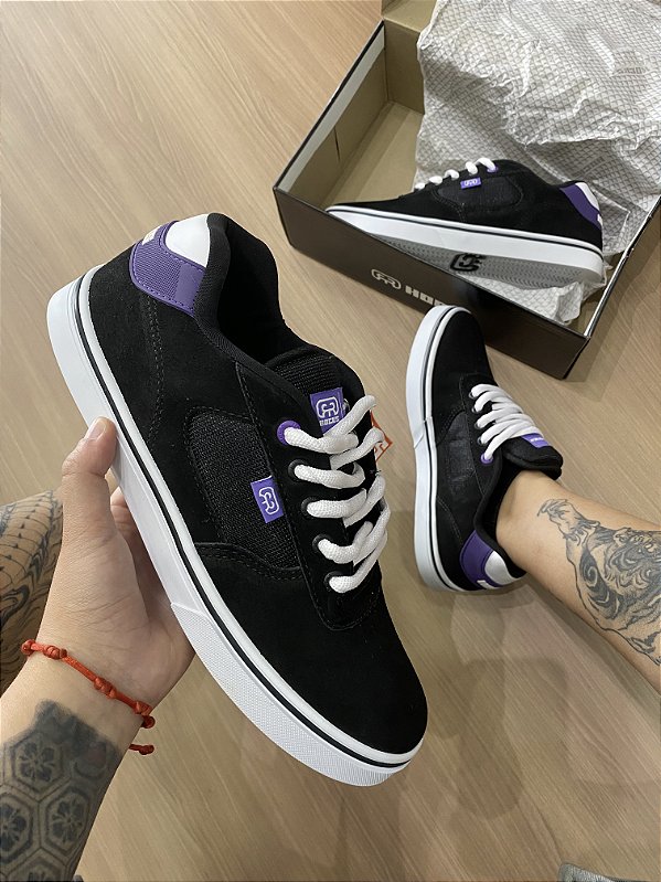 Tênis Hocks Flat Lite Black White