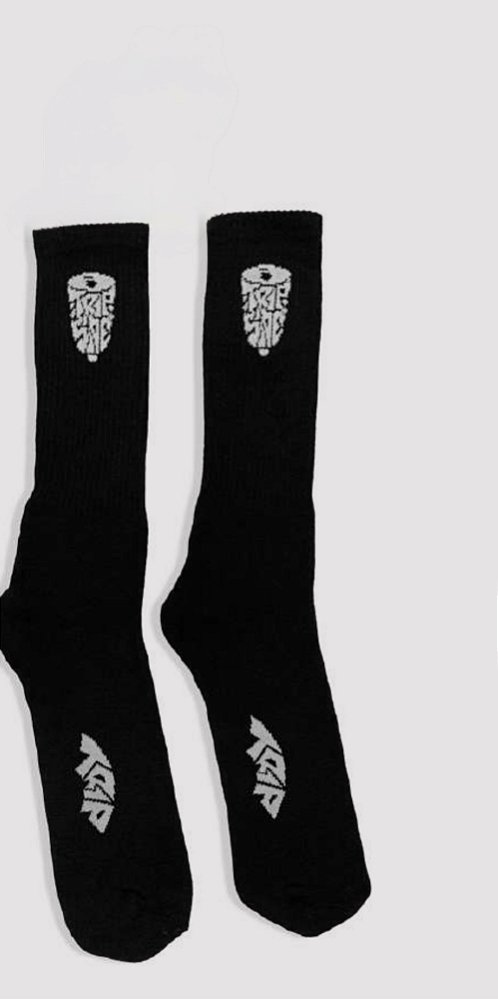 Meia cano alto trip side