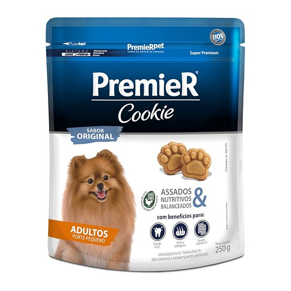 Cookie PremieR Cães Adultos Pequeno Porte Sabor Original 250g