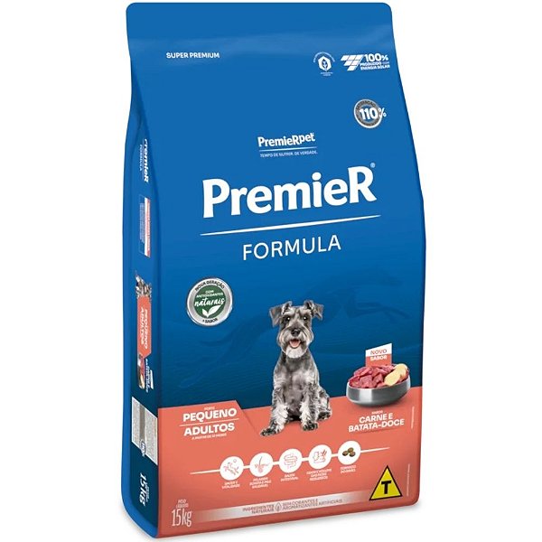 Ração PremieR Cães de Raças Pequenas Sabor Carne e Batata Doce 15 Kg