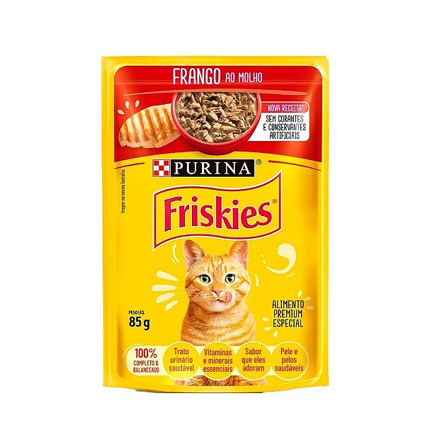 Ração Úmida Friskies Frango ao Molho 85g