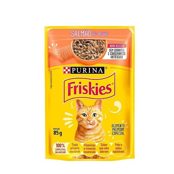 Ração Úmida Friskies Salmão ao Molho 85g