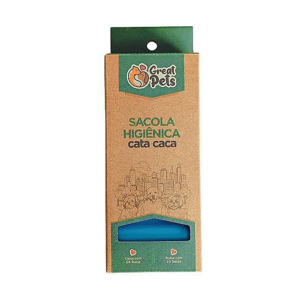 Sacola Higiênica Cata Caca – Kit com 4 Rolos