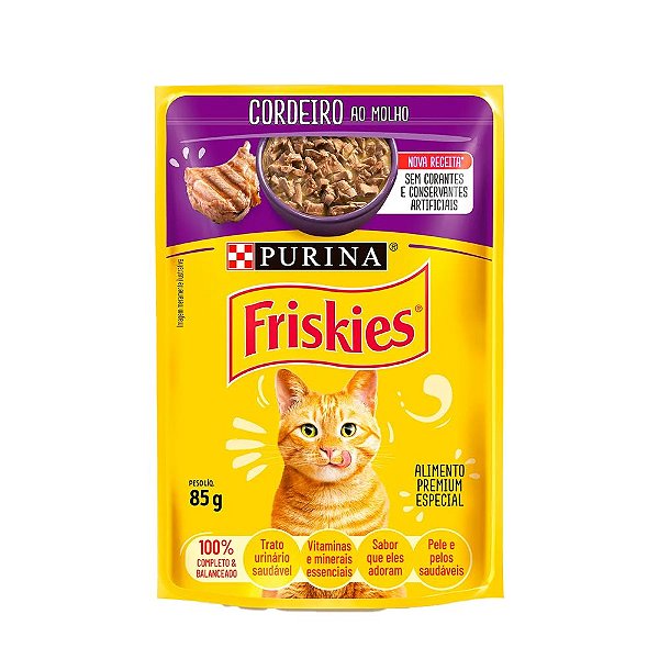Ração Úmida Friskies Cordeiro ao Molho 85g