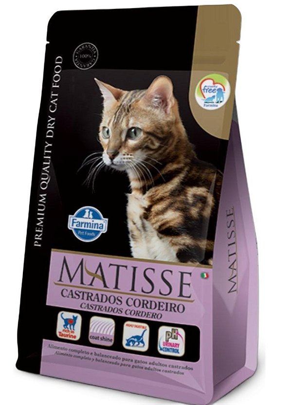 Ração Farmina Matisse para Gatos Castrados Sabor Cordeiro 7,5Kg