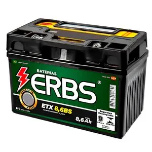 Bateria ERBS ETX 8,6BS YTZ-10S CB 400 500 600 MT07 CBR 1000R