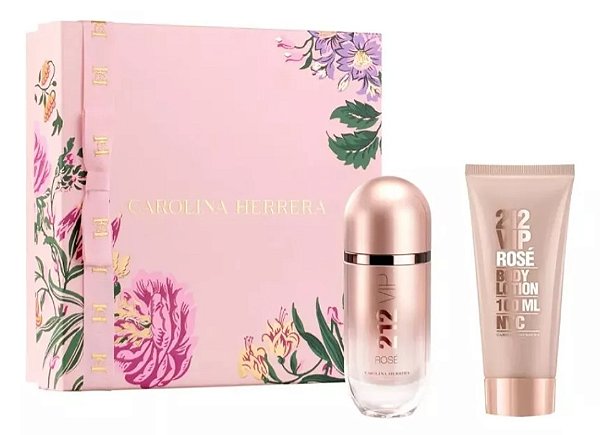 Kit 212 Vip Rosé 80ML + Body Lotion (Hidratante) 100ML