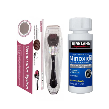 Kit Minoxidil + Dermaroller