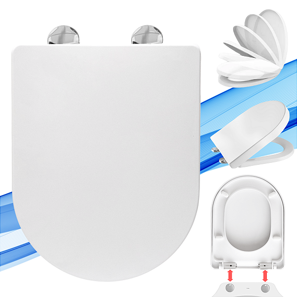 Assento de Vaso Sanitário Carrara Fecha Suave E Click