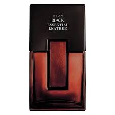 Colônia Black Essential Leather Avon Masculino 100 ml