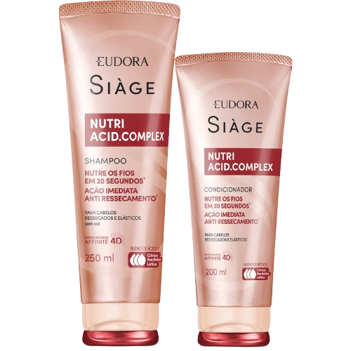 Combo Siàge Nutri Acid.Complex: Shampoo 250ml + Condicionador 200ml