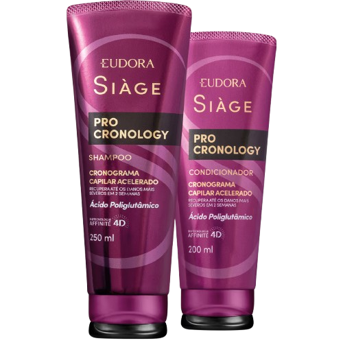 Combo Siàge Pro Cronology: Shampoo 250ml + Condicionador 200ml