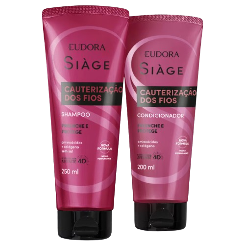 Combo Siàge Cauterização dos Fios: Shampoo 250ml + Condicionador 200ml