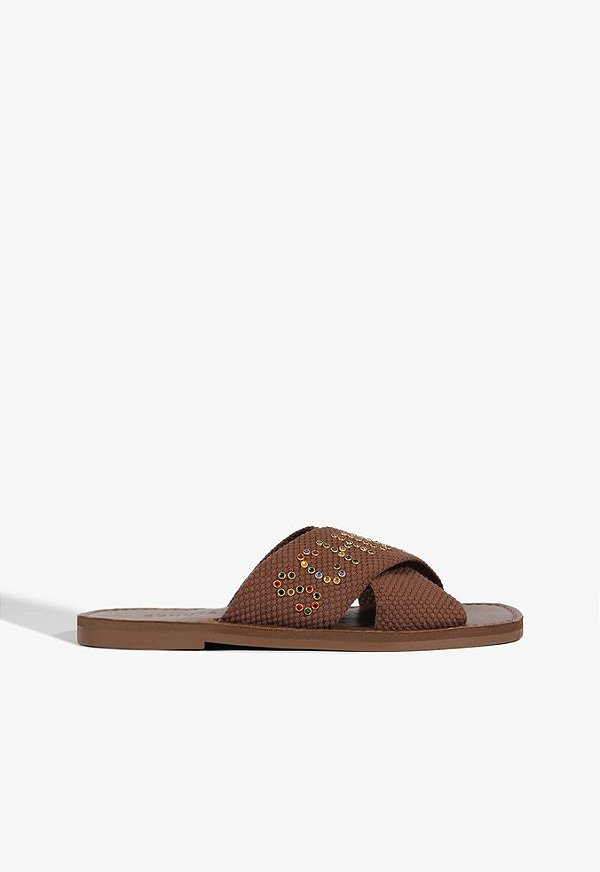 SCHUTZ RASTEIRA X LOGO MARROM