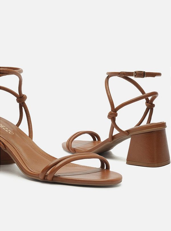 AREZZO SANDÁLIA BUDAPESTE CARAMEL