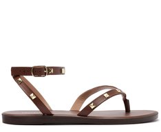 ANA CAPRI SANDÁLIA RASTEIRA TACHA LIKE MARROM