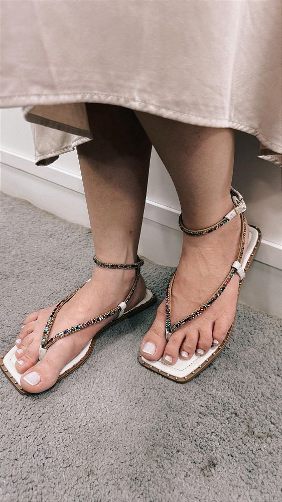 SUA CIA SANDÁLIA RASTEIRA OFF WHITE