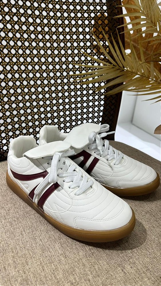 TERRITÓRIO TÊNIS BRANCO/BEGE/CARBERNET