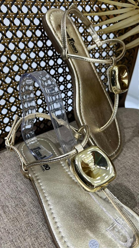 TERRITÓRIO SANDÁLIA RASTEIRA PRIME OURO