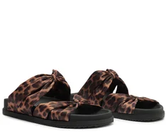 ANA CAPRI PAPETE TECIDO CETIM ANIMAL PRINT