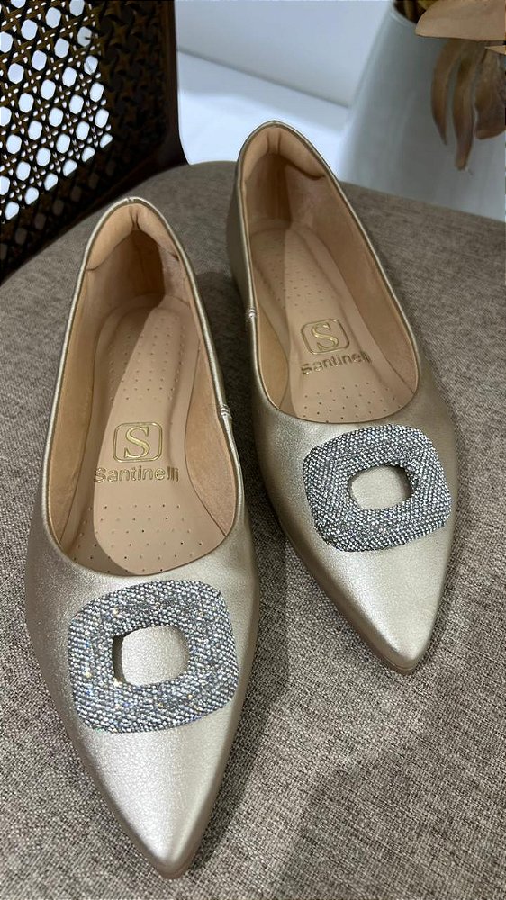 SANTINELLI SAPATILHA CHAMPAGNE