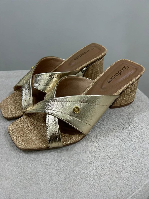 COMFORT FLEX TAMANCO OURO/RAFIA NATURAL