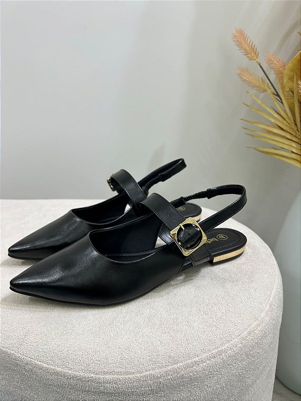 BEBECÊ SLINGBACK PRETO