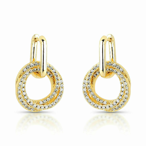 Brinco Argola Shine fecho click