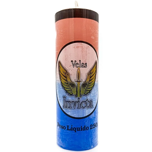 VELA 7 DIAS ROSA E AZUL