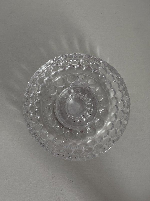 CASTIÇAL PORTA-VELA CRISTAL