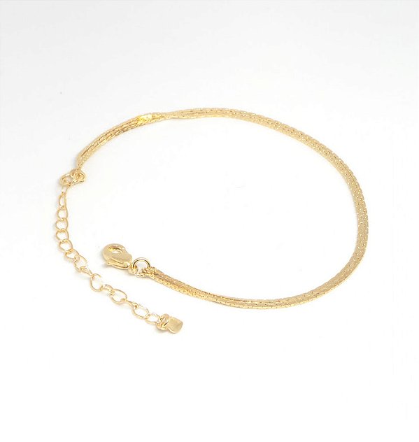 PULSEIRA TRIPLA ADULTA BANH OURO 18K- PL04178