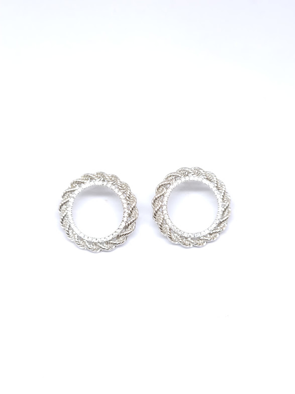 BRINCO ARGOLA FRONTAL GD ZIRC RODIO BRANCO - BN0512