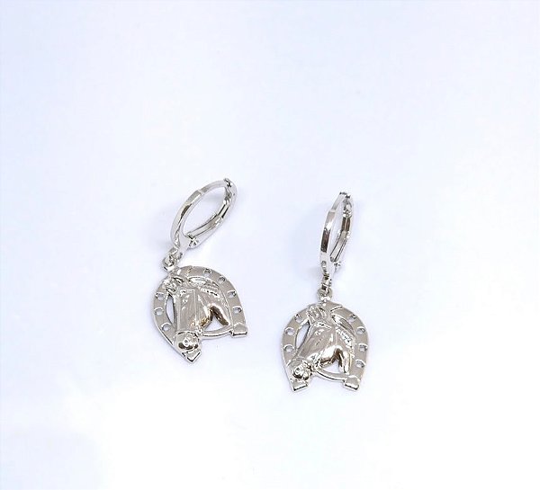 BRINCO ARG COM CAVALO RODIO BRANCO - AR312