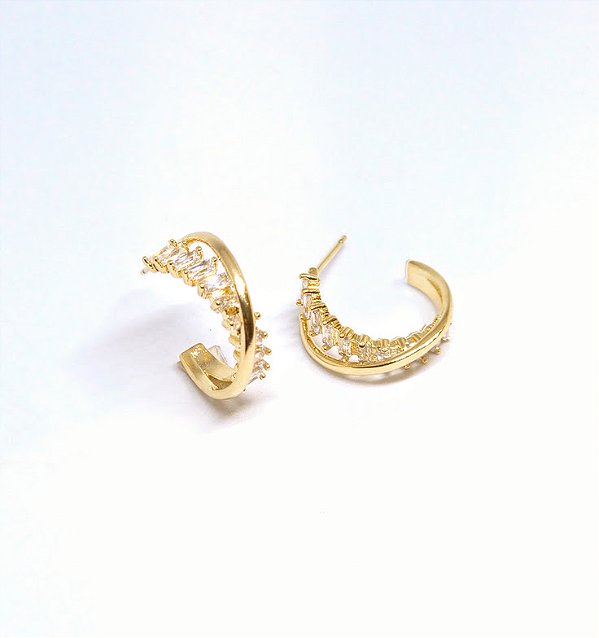 BRINCO ARG ABERTA C ZIRCONIAS BANH OURO 18K - BR08674