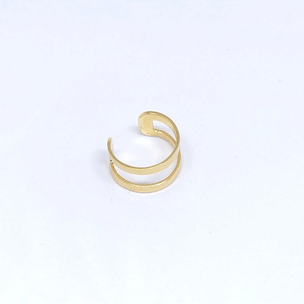 PIERCING FAKE 2 FIOS LARGOS BANH OURO 18K - P1